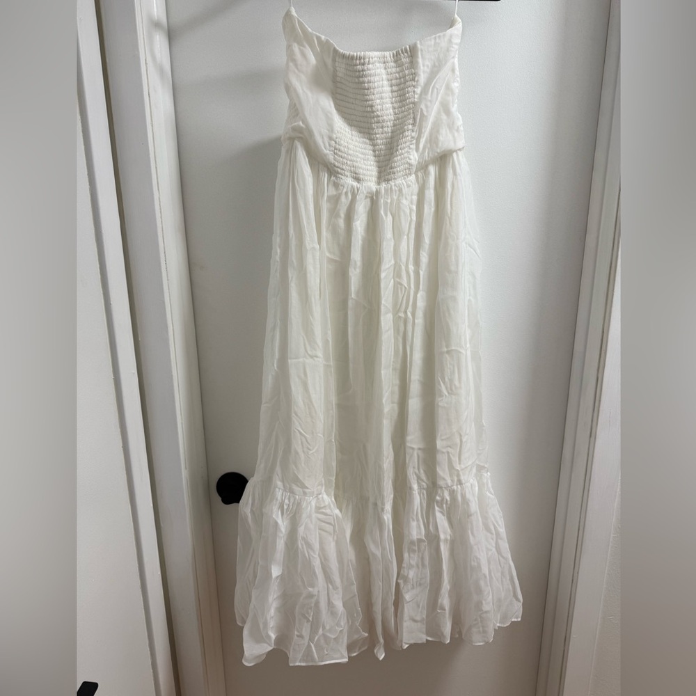 Anthropologie Mare Mare Island Flounced Maxi Dress white - Picture 6 of 7